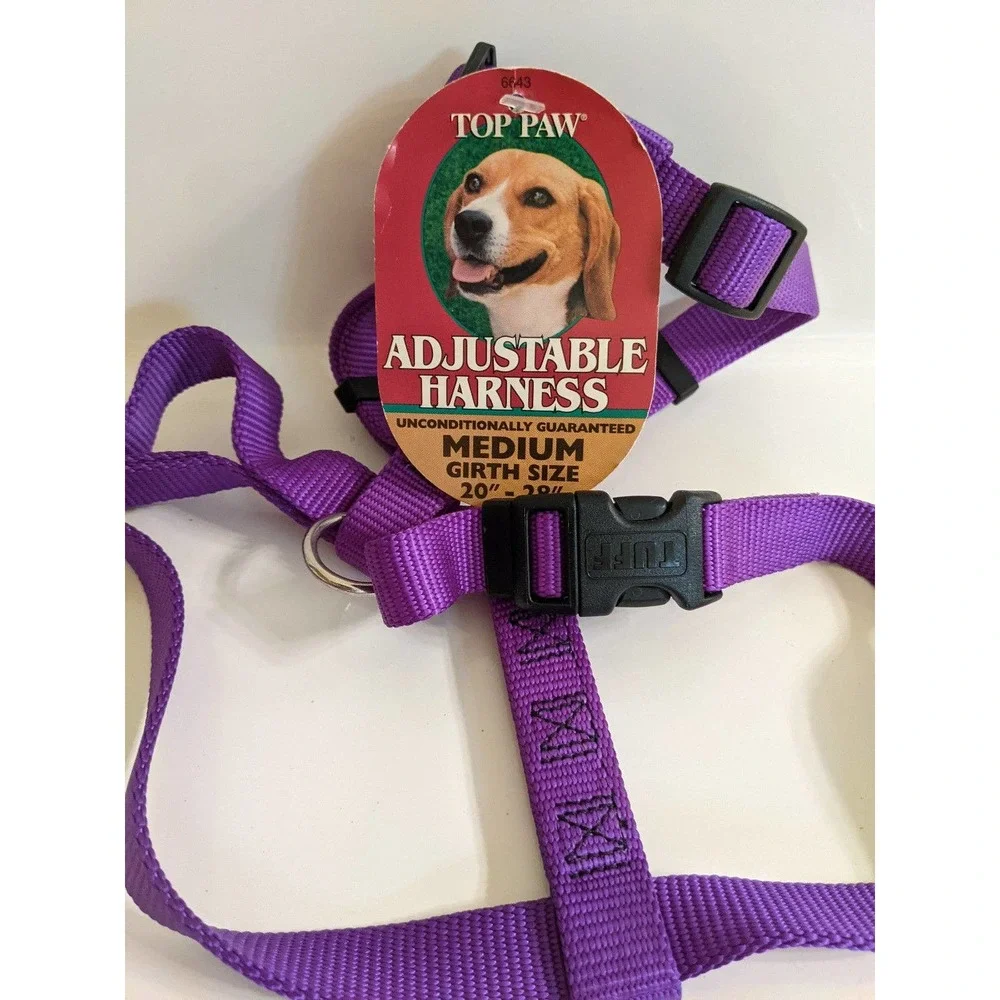 M medium new top paw dog puppy purple harness